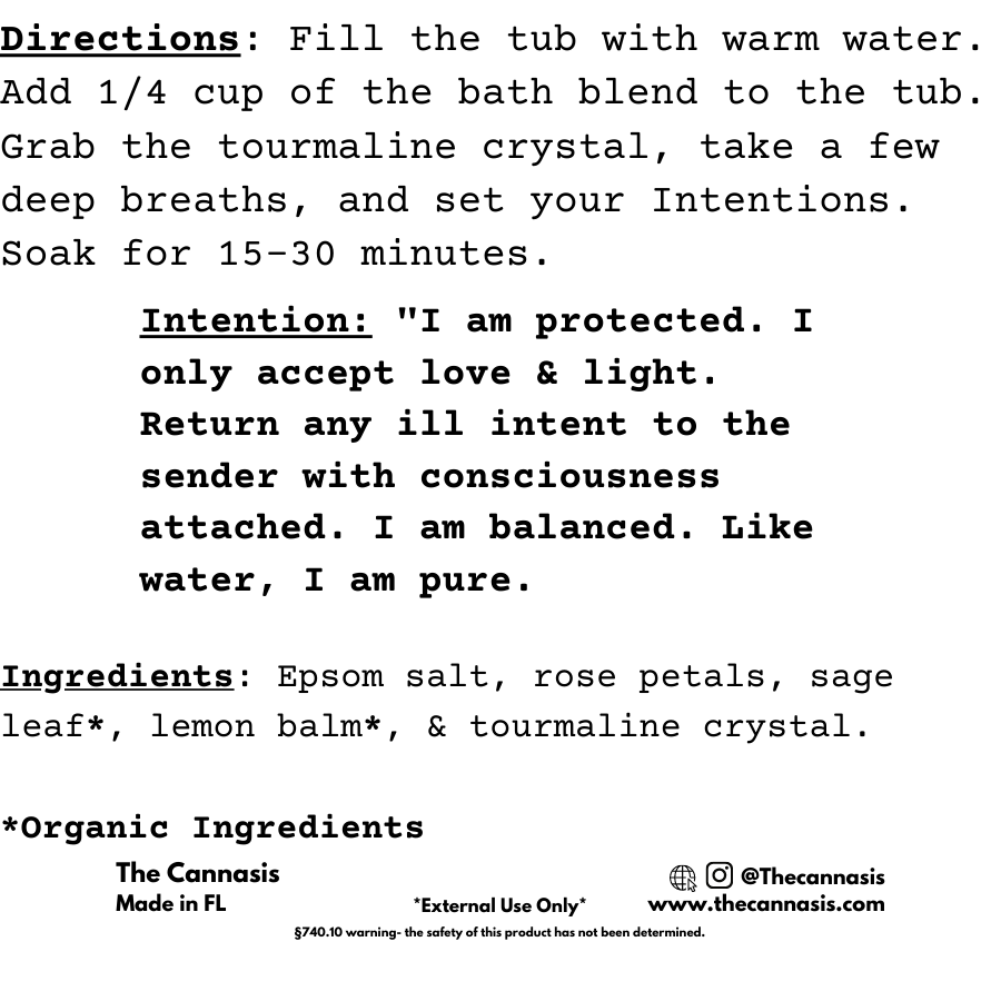 instructions for energy cleansing bath