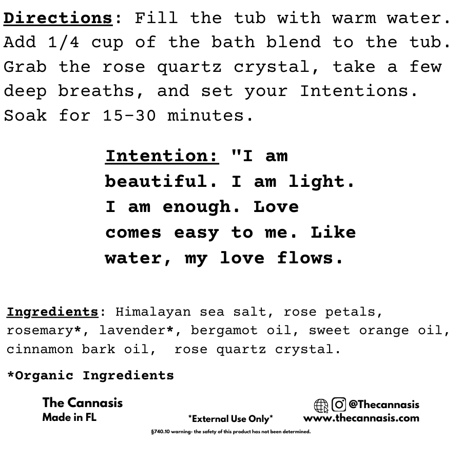 Directions for Love Bath